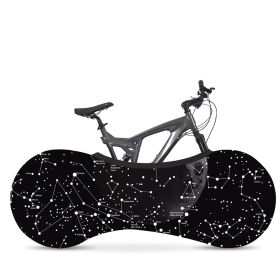 Bicycle Dust Cover, Wheel Cover, Elastic Dust Cover, Starry Sky Series (Option: D-One size)