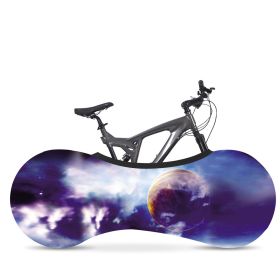 Bicycle Dust Cover, Wheel Cover, Elastic Dust Cover, Starry Sky Series (Option: J-One size)