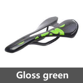 Ullicyc 2019 Newest Colorful Toplevel Mountain Bike Full Carbon Saddleroad Bicycle Saddle Or Road PartsZD143free Ship (Option: Gloss green)