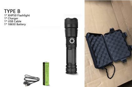 XHP70.2 Powerful Usb Led Flashlight (Option: P50 set A-EU)