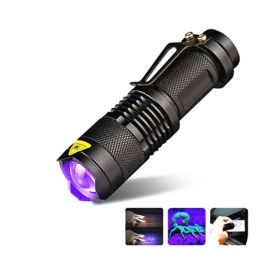 395nm 365nm flashlight detection light (Option: Black-365nm)