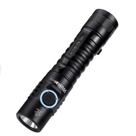 Portable Strong Light C-port Direct Charging Flashlight (Option: Black with battery 4000K)