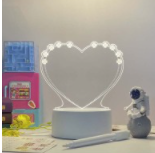 3D Acrylic Board Handwriting Message Board LED Light (Option: Style15-USB warm yellow light)