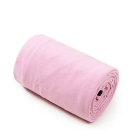 Portable Ultra-light Polar Fleece Sleeping Bag Outdoor Campi (Color: pink)