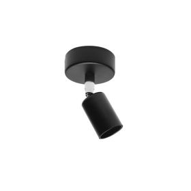 LED Ceiling Type Track Light E27 Screw Lamp (Option: Black-Mounting of suction top)