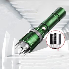 Self-Defense LED Flashlight (Color: Green)